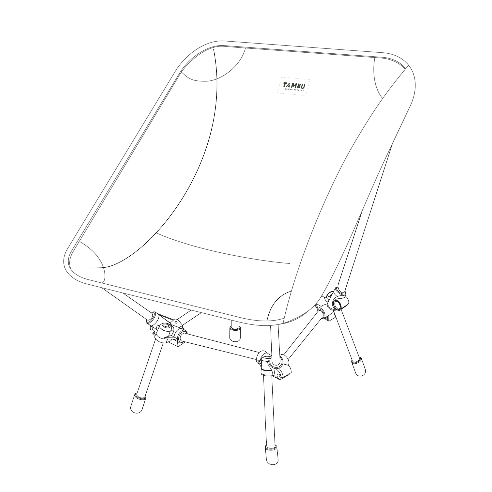 BATASA | Leichter Campingstuhl mit zwei Sitzhöhen - Image 3