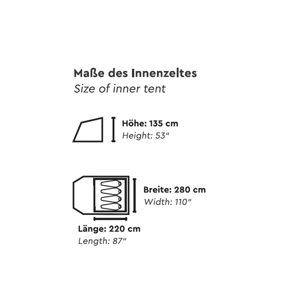 DURDANTA | 4 Personen Trekking Tunnelzelt Komfort - Image 4