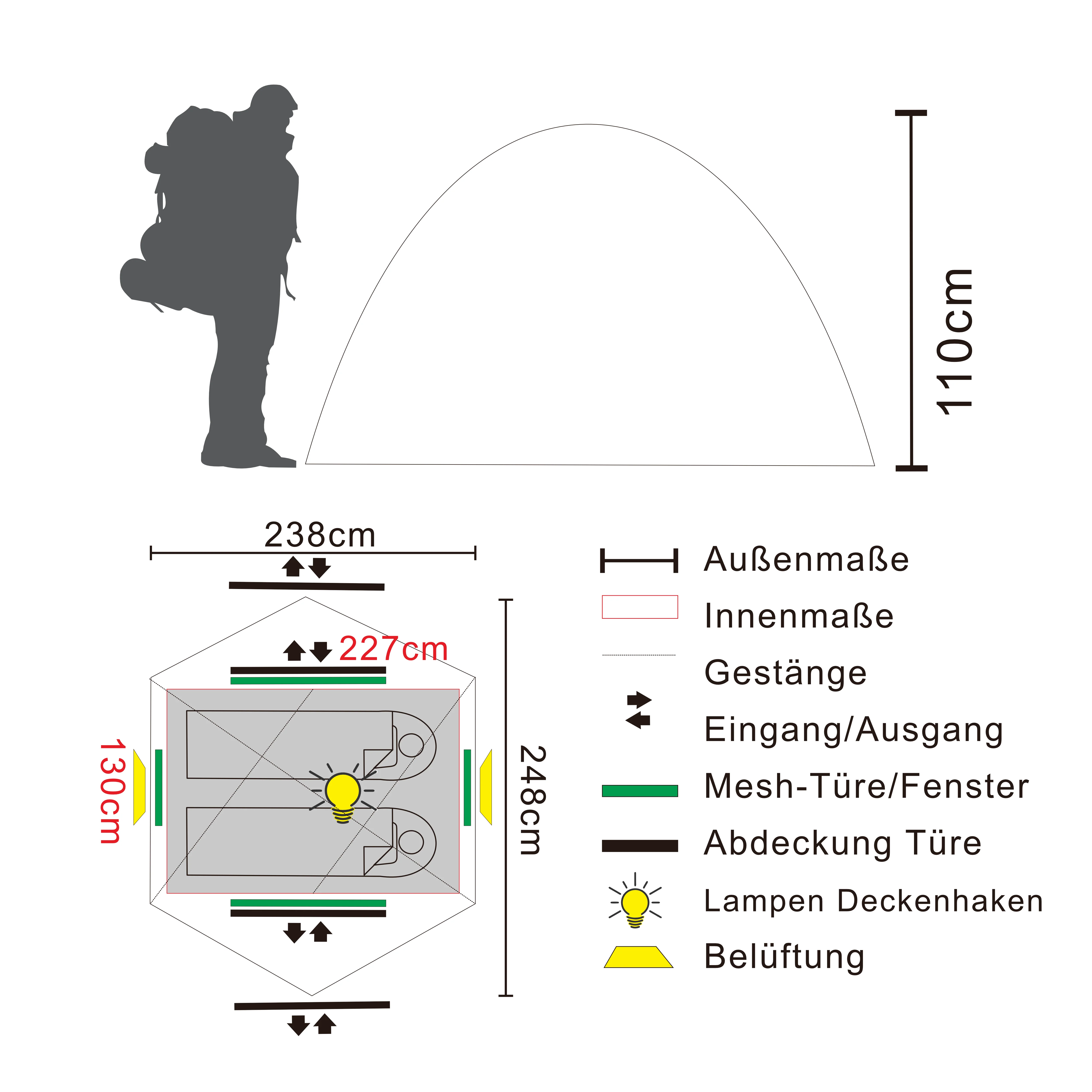 KHEMA 2 | leichtes 2-Personen-Kuppel-Trekkingzelt - Image 9