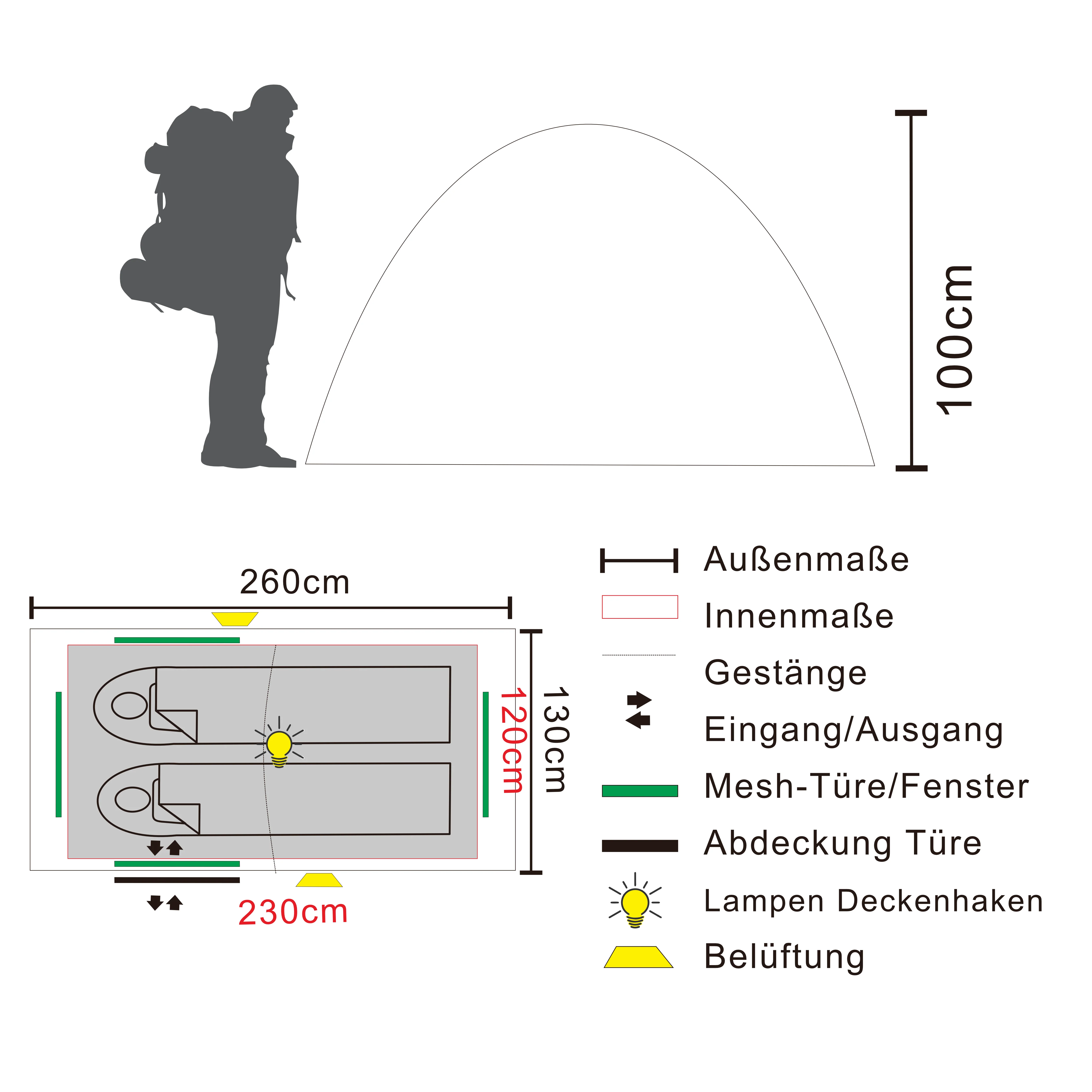 KUTIR 2.1 | 2 Personen Leichtgewichts-Trekkingzelt - Image 11