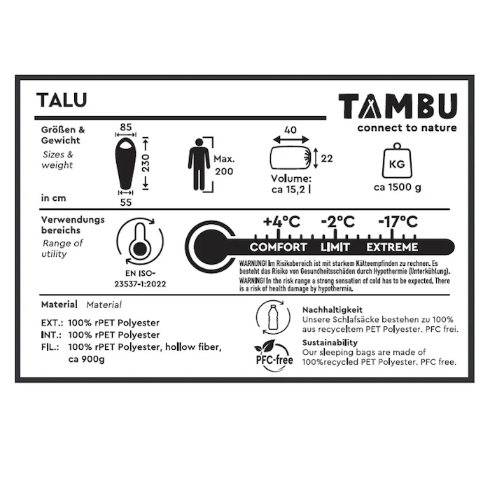 TALU 1500 | Mumienschlafsack - Image 4